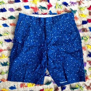 Gap - slim fit floral blue shorts